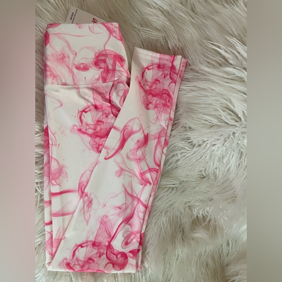 Pink Tie-Dye Women's Leggings - Picture 7 of 7